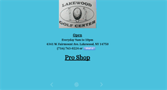 Desktop Screenshot of lakewoodgolfcenter.com